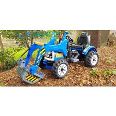 12V KIDS RIDE ON MP3 JCB CONSTRUCTION BATTERY POWERED DIGGER TRACTOR WITH WORKING BUCKET