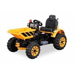 KIDS TRACTOR 12V ELECTRIC RIDE ON DIGGER CAR DUMPER TRUCK LORRY TIPPER TRUCK