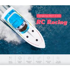 Heng long Atlantic Century 3827 68cm 2.4G RC Racing Boat 25kmh Rowing Speed Boat